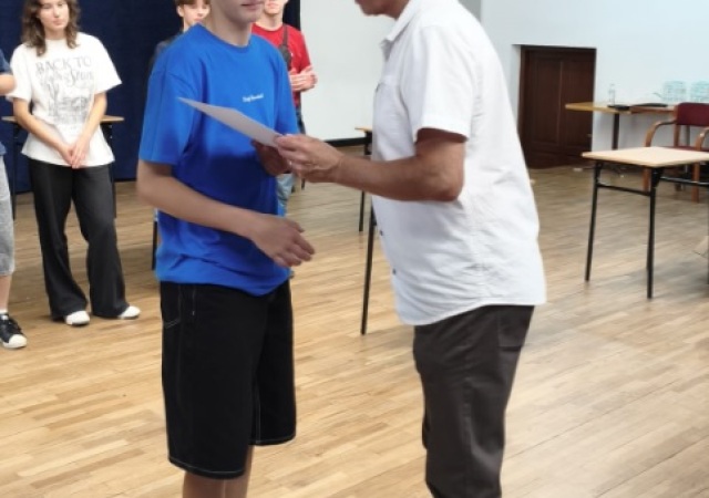 Gratulacje od Pana Wicedyrektora II LO